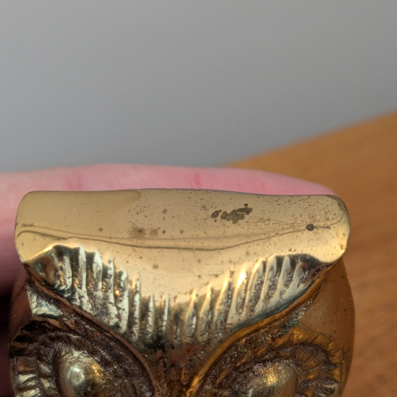 Vintage Brass Owl Figurine 🦉 - Picture 10 of 13